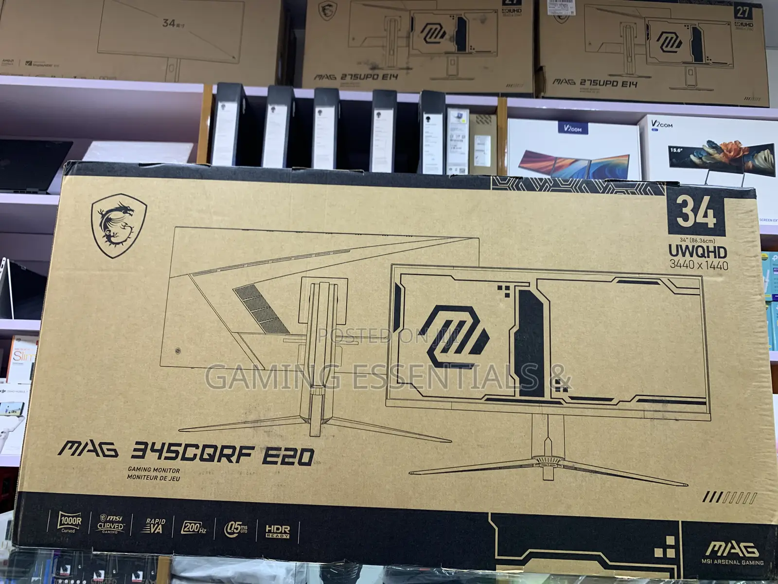 MSI MAG 345CQRF E20 34 Inches Curved Monitor