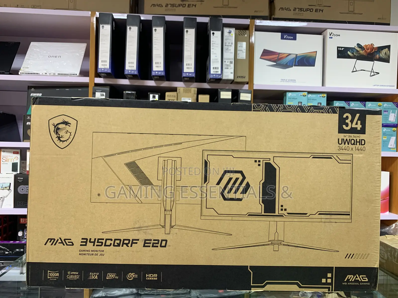 MSI MAG 345CQRF E20 34 Inches Curved Monitor