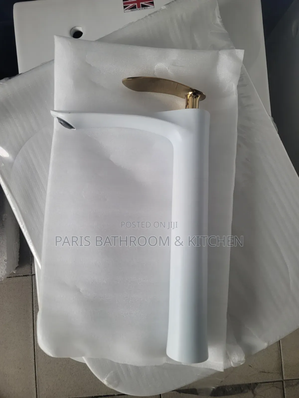 White Basin Mixer