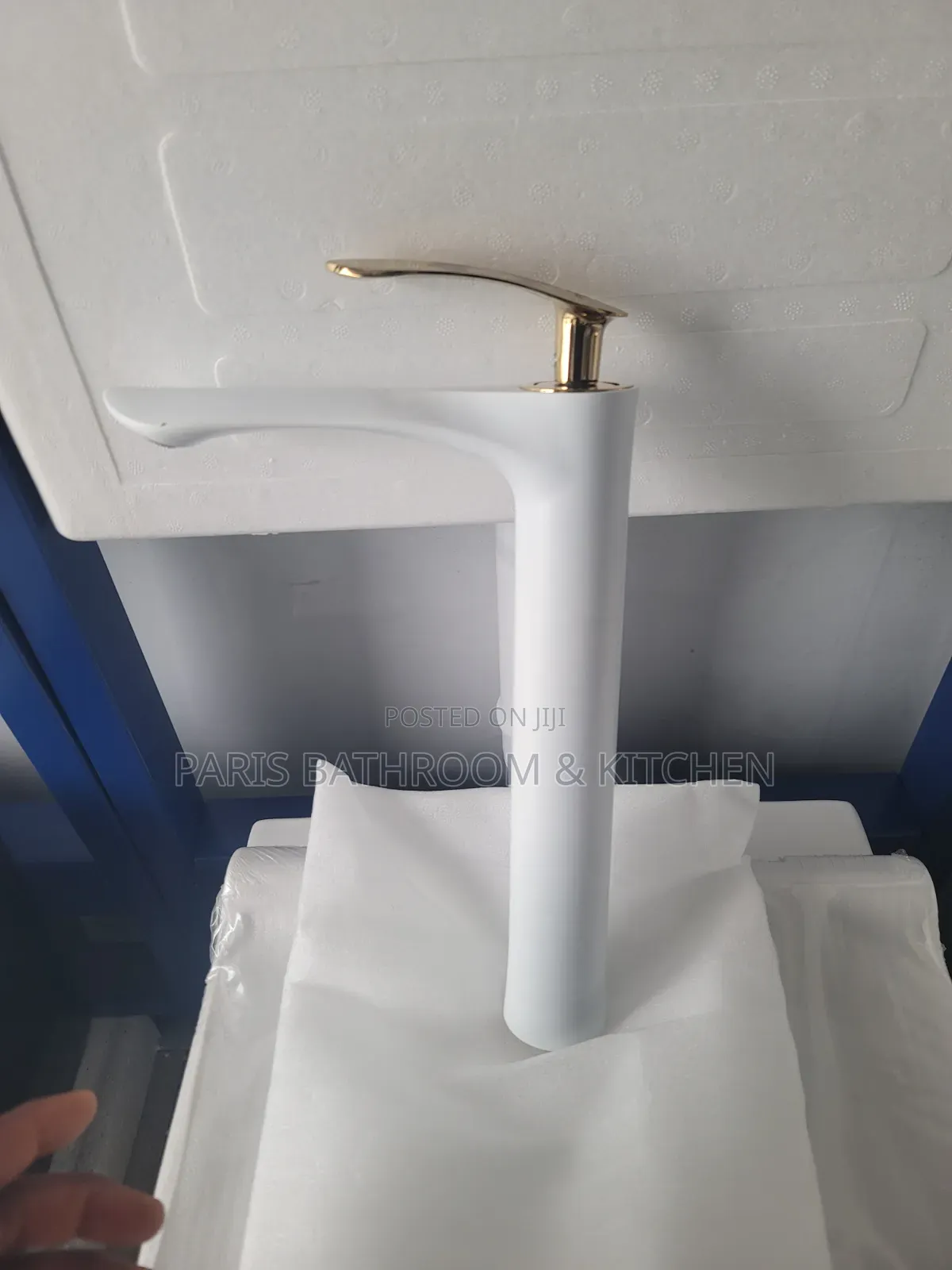 White Basin Mixer