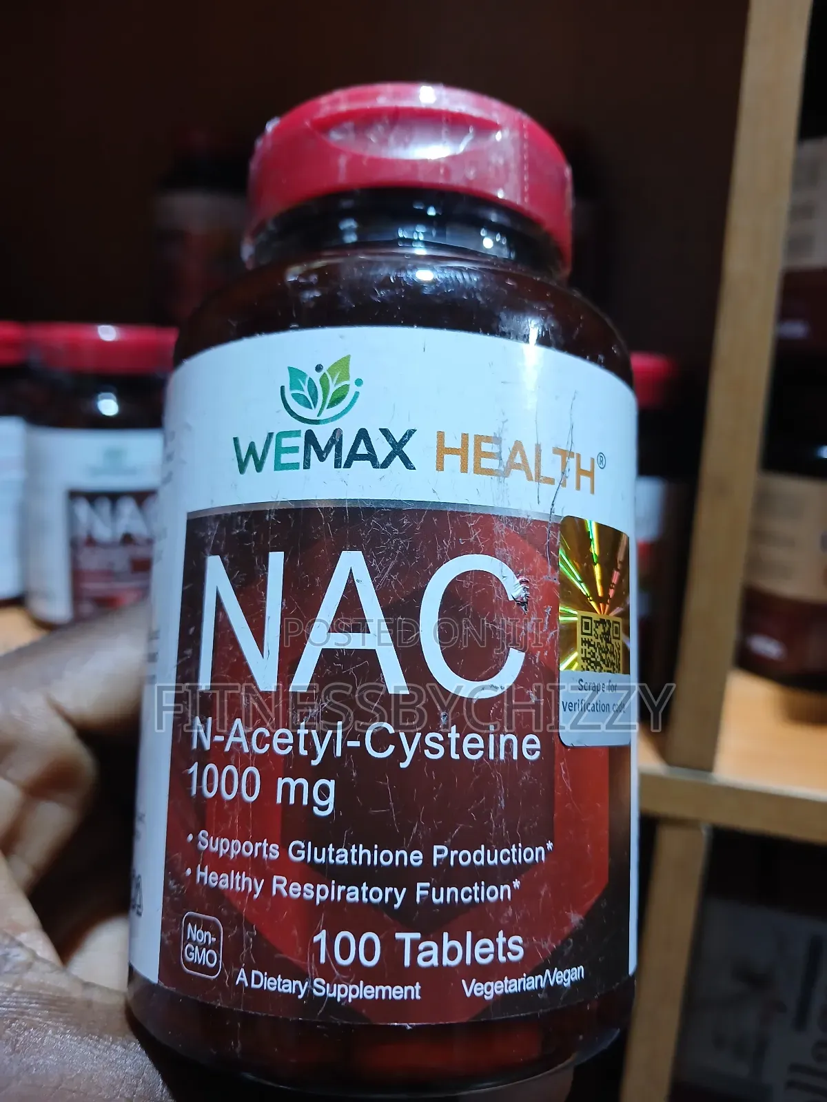Wemax Health NAC N-Acetyl-Cysteine 1000mg X 100 Tablets