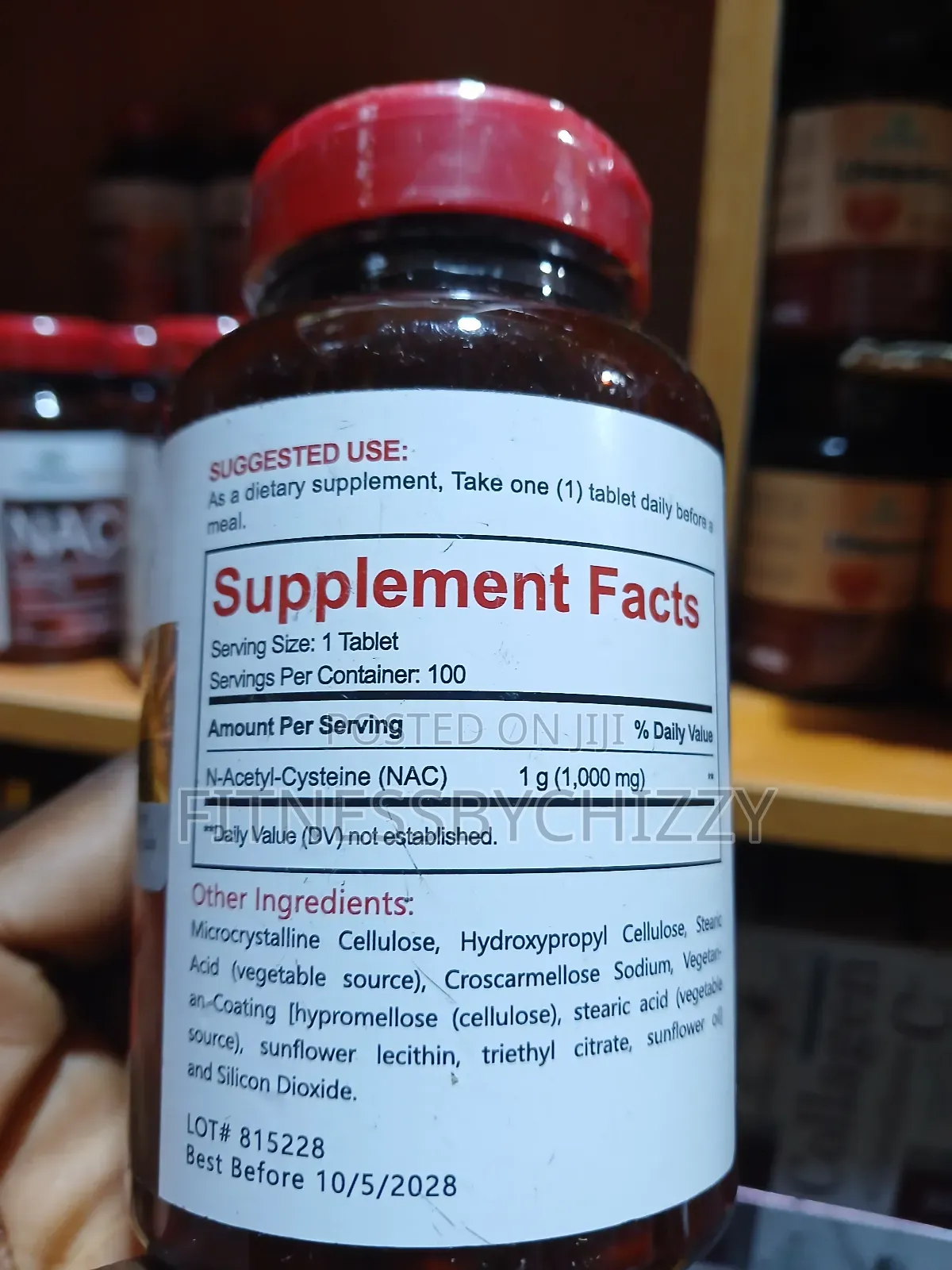 Wemax Health NAC N-Acetyl-Cysteine 1000mg X 100 Tablets