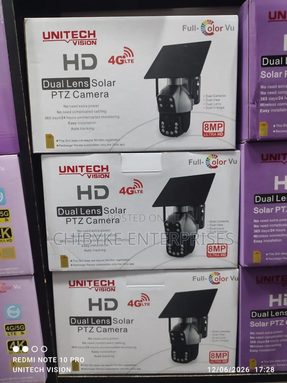 Hd Daul Lens Solar PTZ Camera With Free Sim and Auto Track