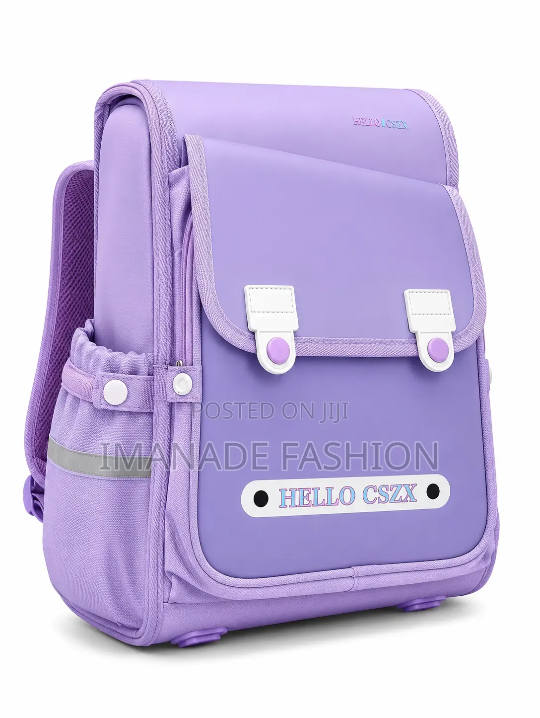 Hello CSZX Kids School Backpack – Waterproof School Bag (Purple)