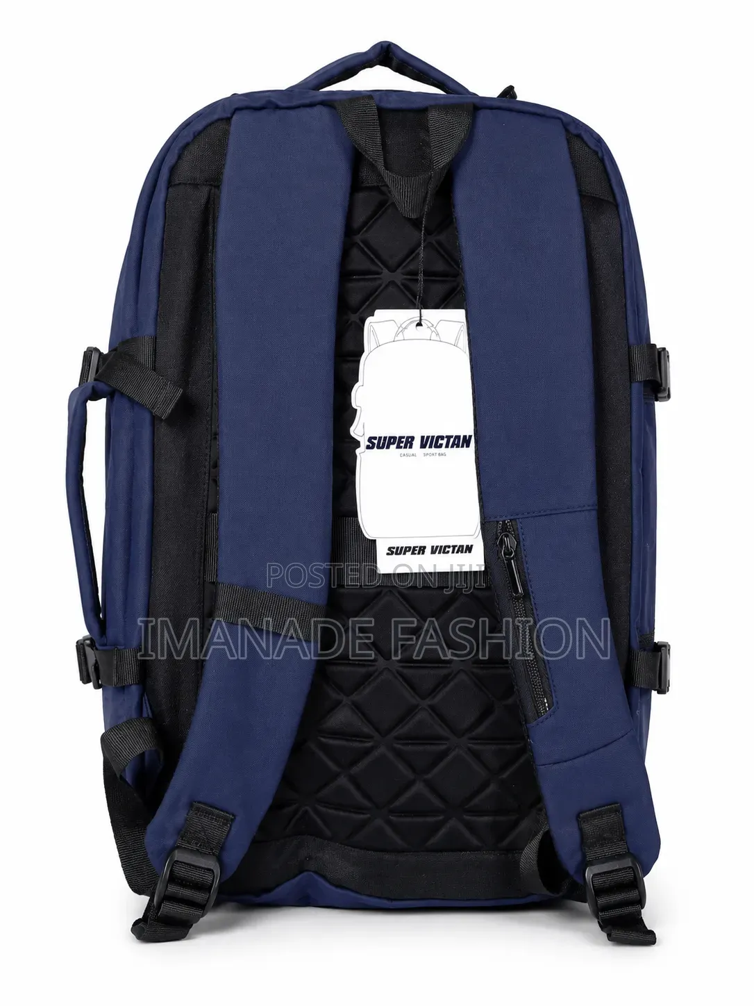 Super Victan Multi-Compartment Laptop Travel Backpack – Navy Blue