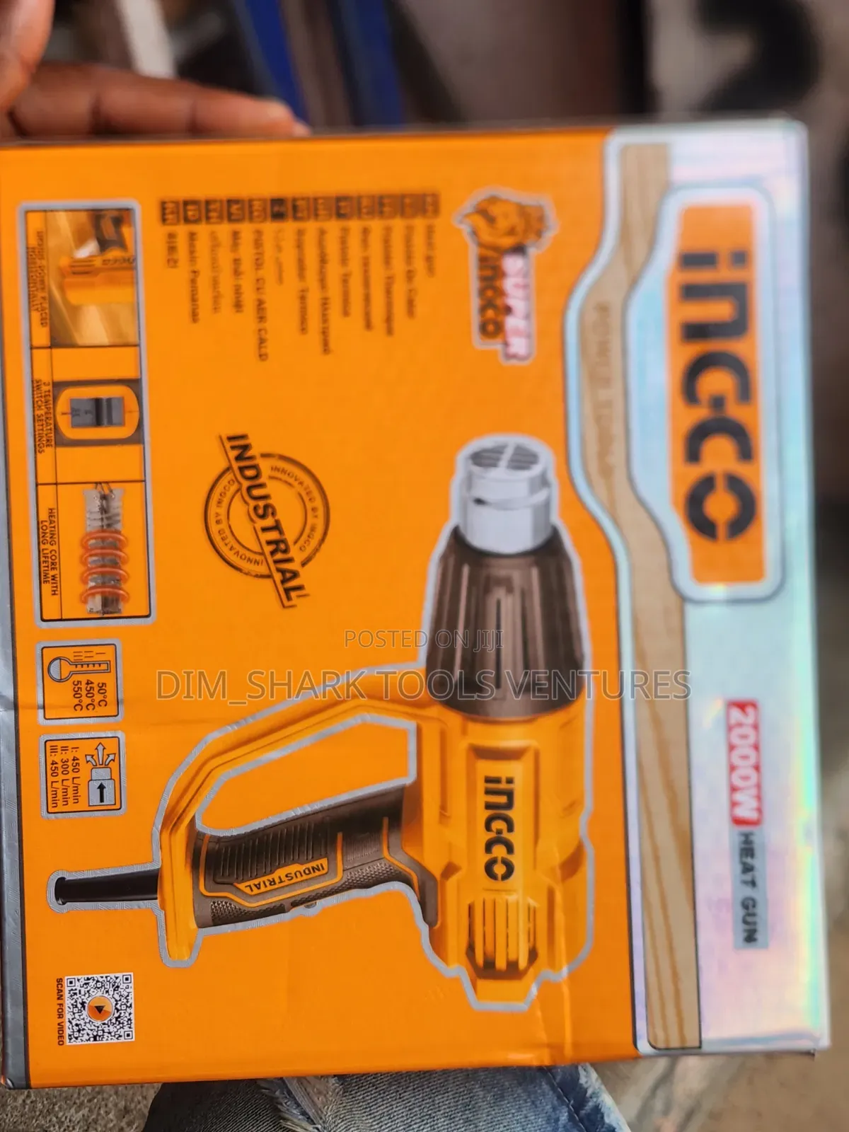 Ingco 2000W Industrial Heat Gun (Model HG200047)