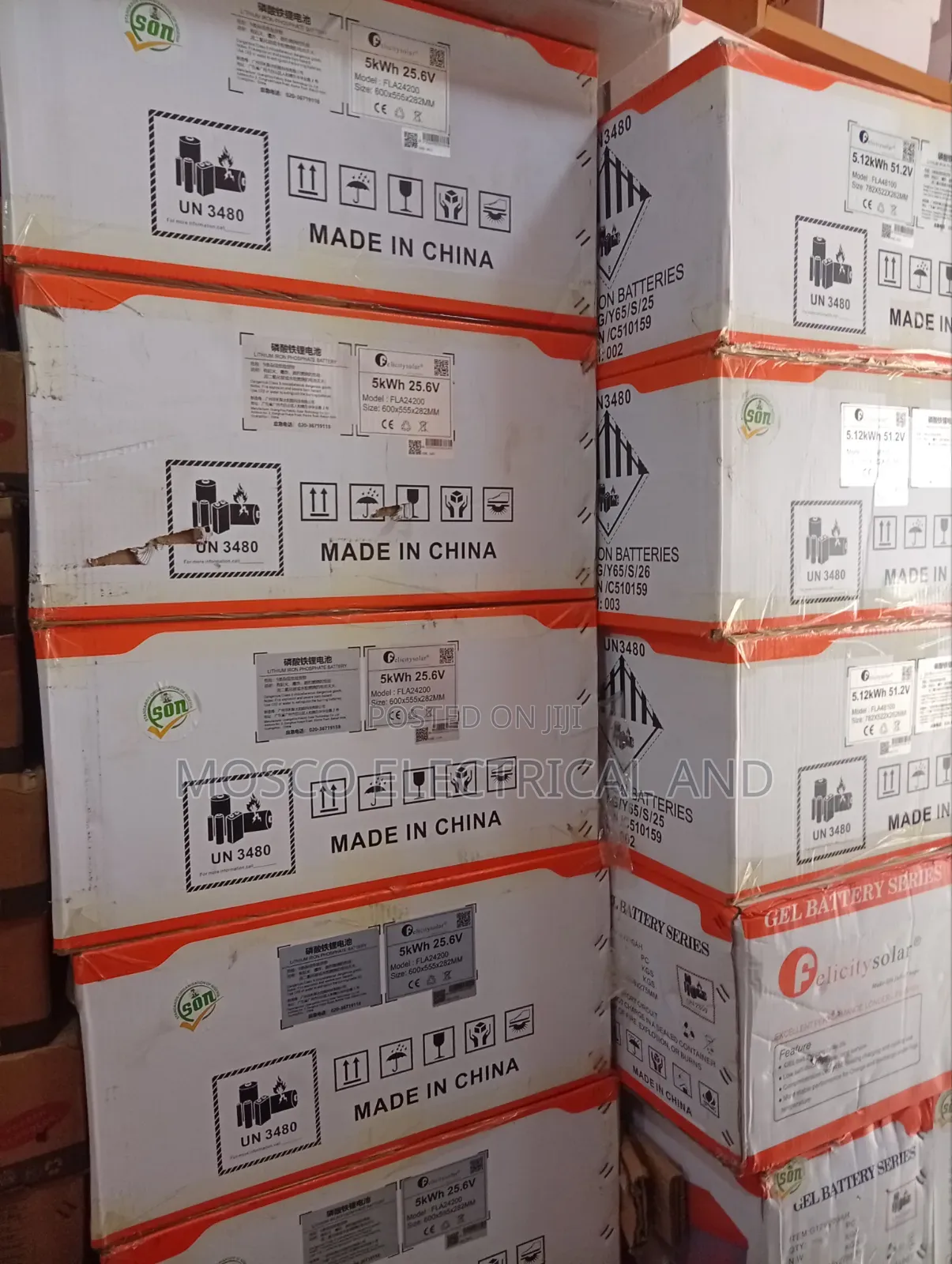5kwh/51.2volts Felicity Lithium Ion Solar Batteries