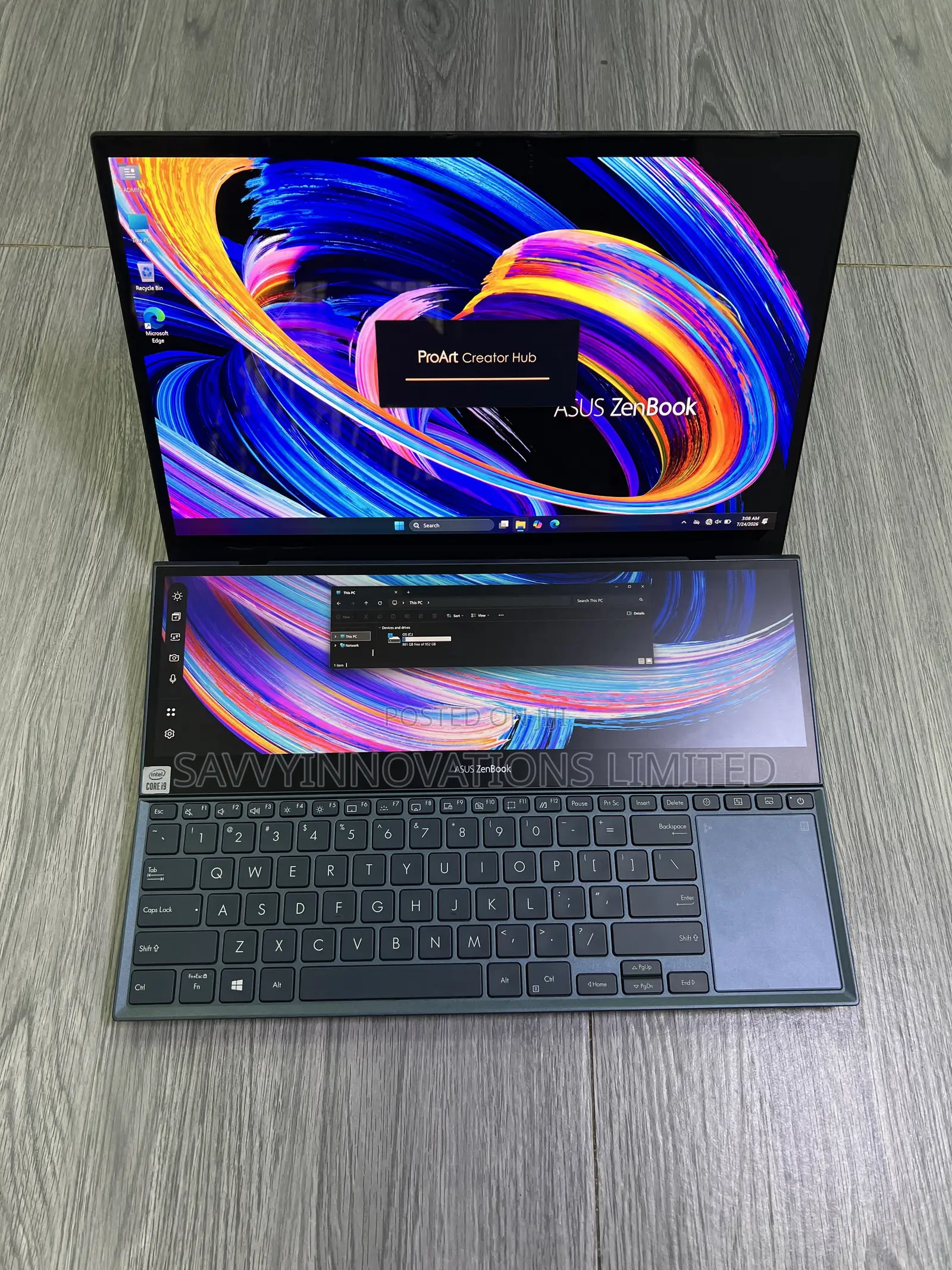 Laptop Asus Zenbook Pro Duo 15 OLED 32GB Intel Core i9 SSD 1T