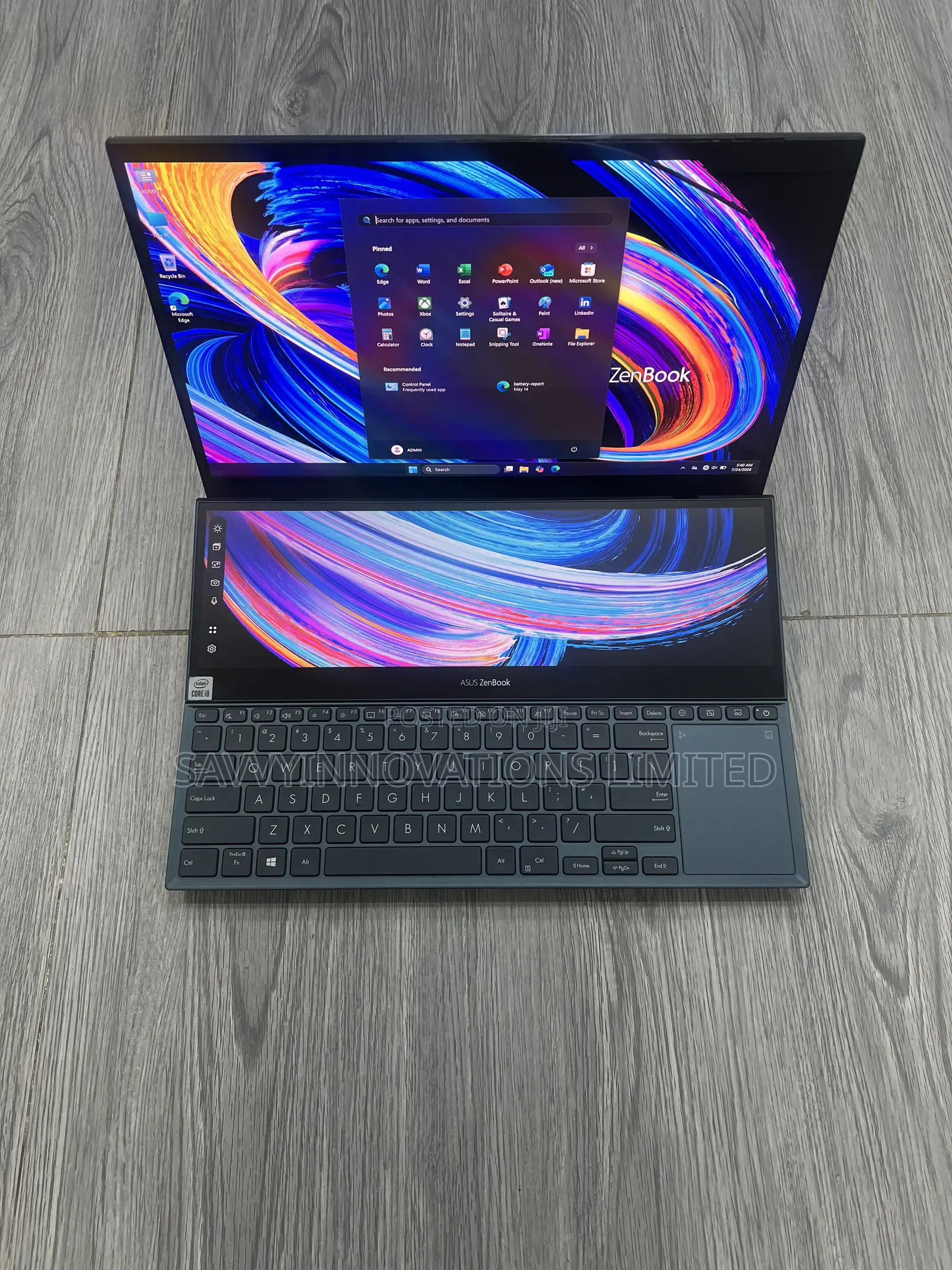 Laptop Asus Zenbook Pro Duo 15 OLED 32GB Intel Core i9 SSD 1T