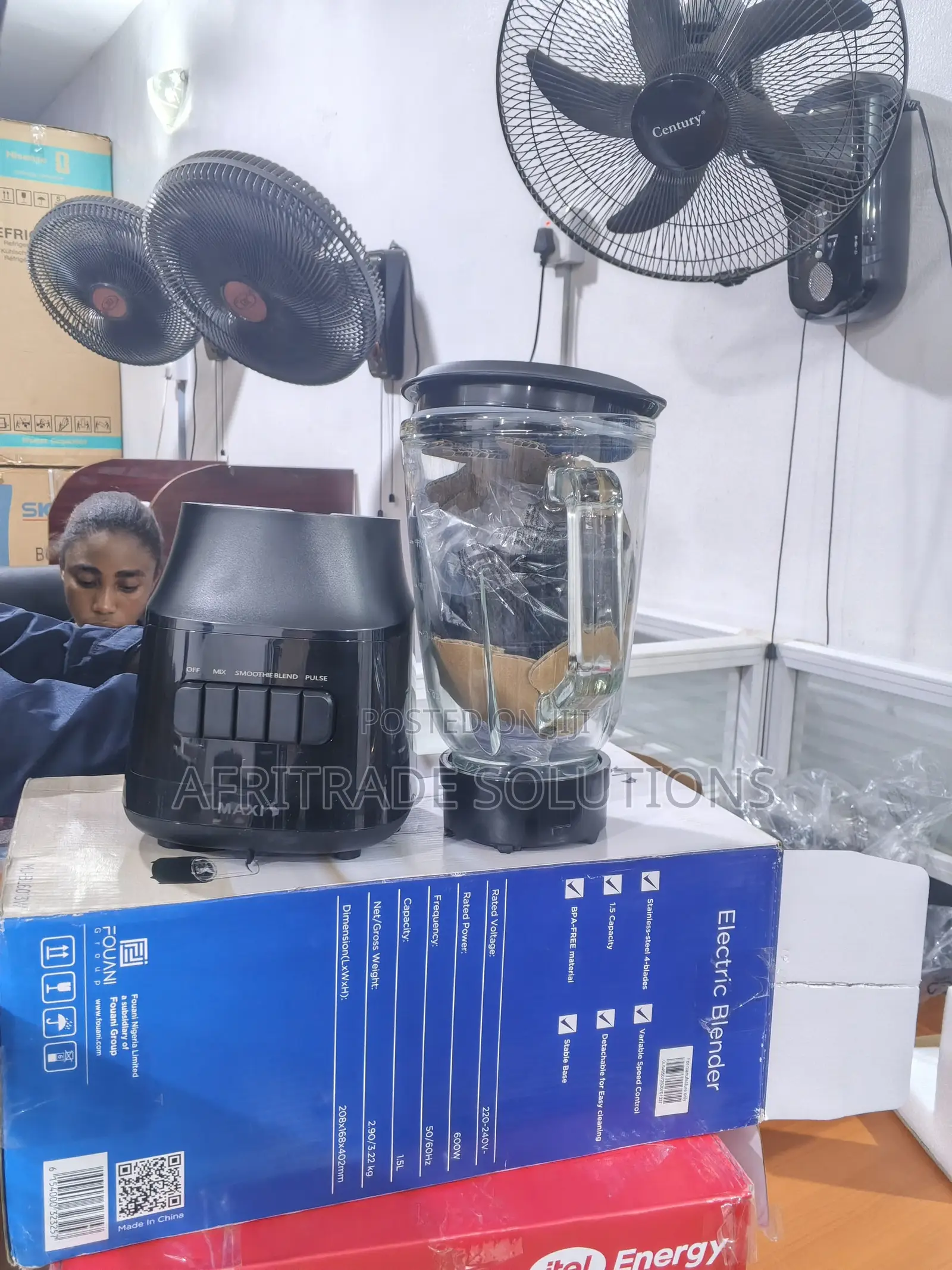 Maxi MJ-BL6013W 1.5L Blender – Powerful Kitchen Essential