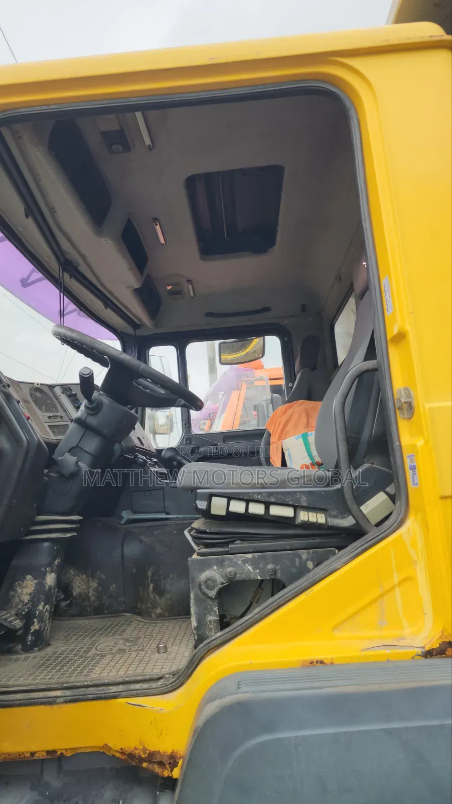 Clean Foreign Used Man Diesel Truck, 10 Tires.