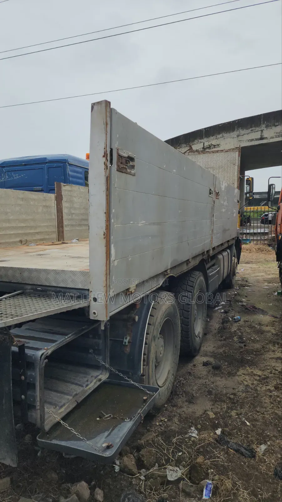 Clean Foreign Used Man Diesel Truck, 10 Tires.