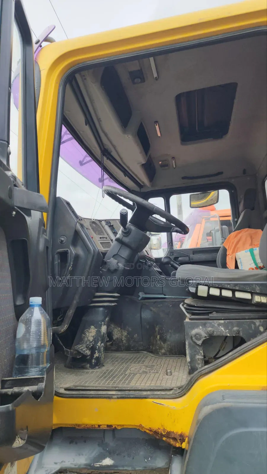 Clean Foreign Used Man Diesel Truck, 10 Tires.