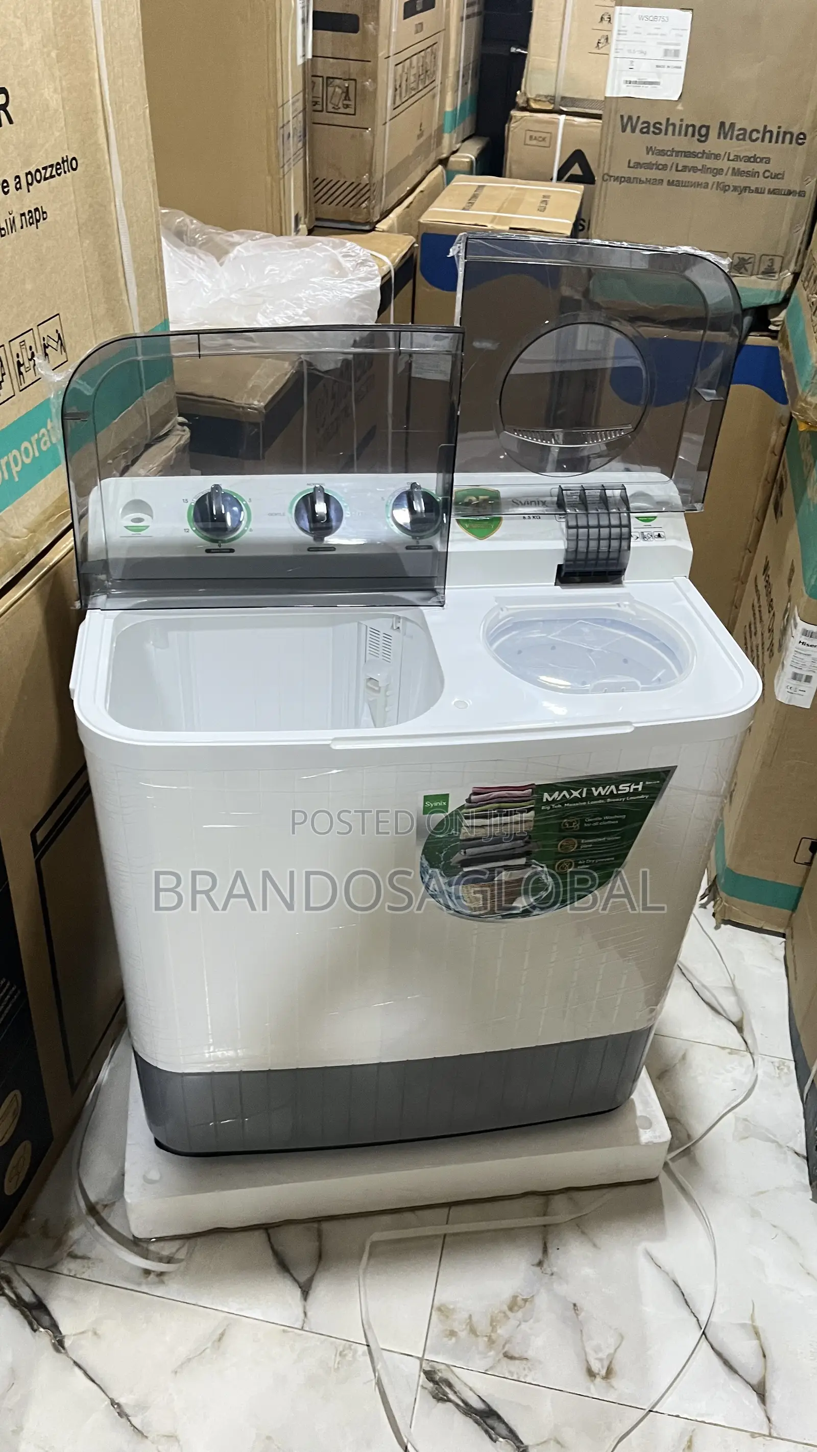Synix 8.5KG Twin Tub Washer E8WTMG