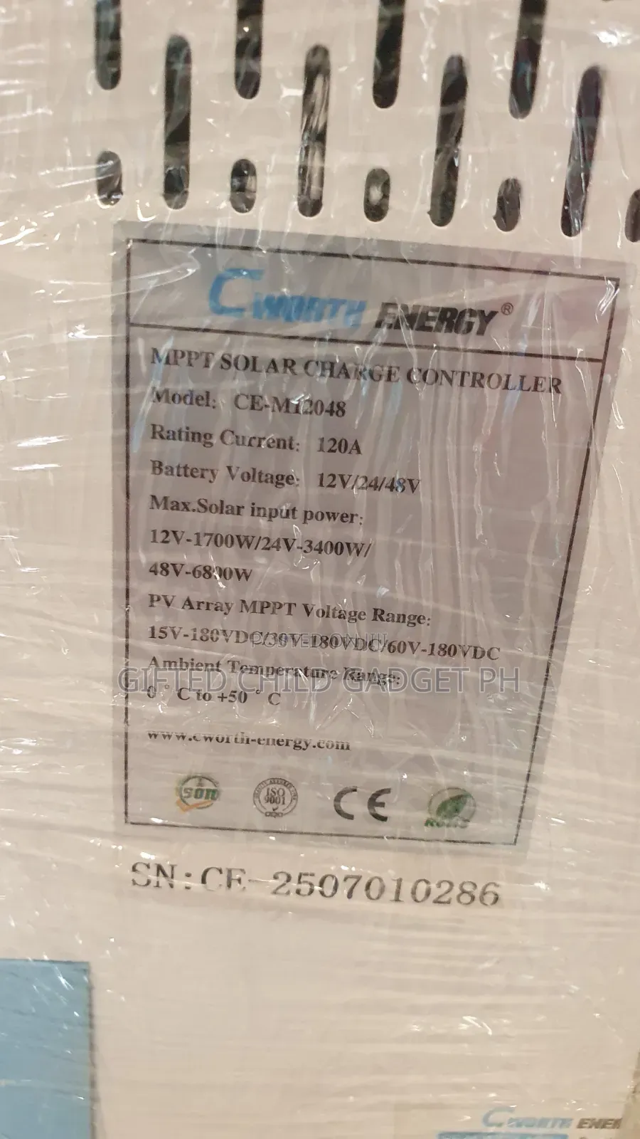 Cworth 120A MPPT Charge Controller CE-M12048