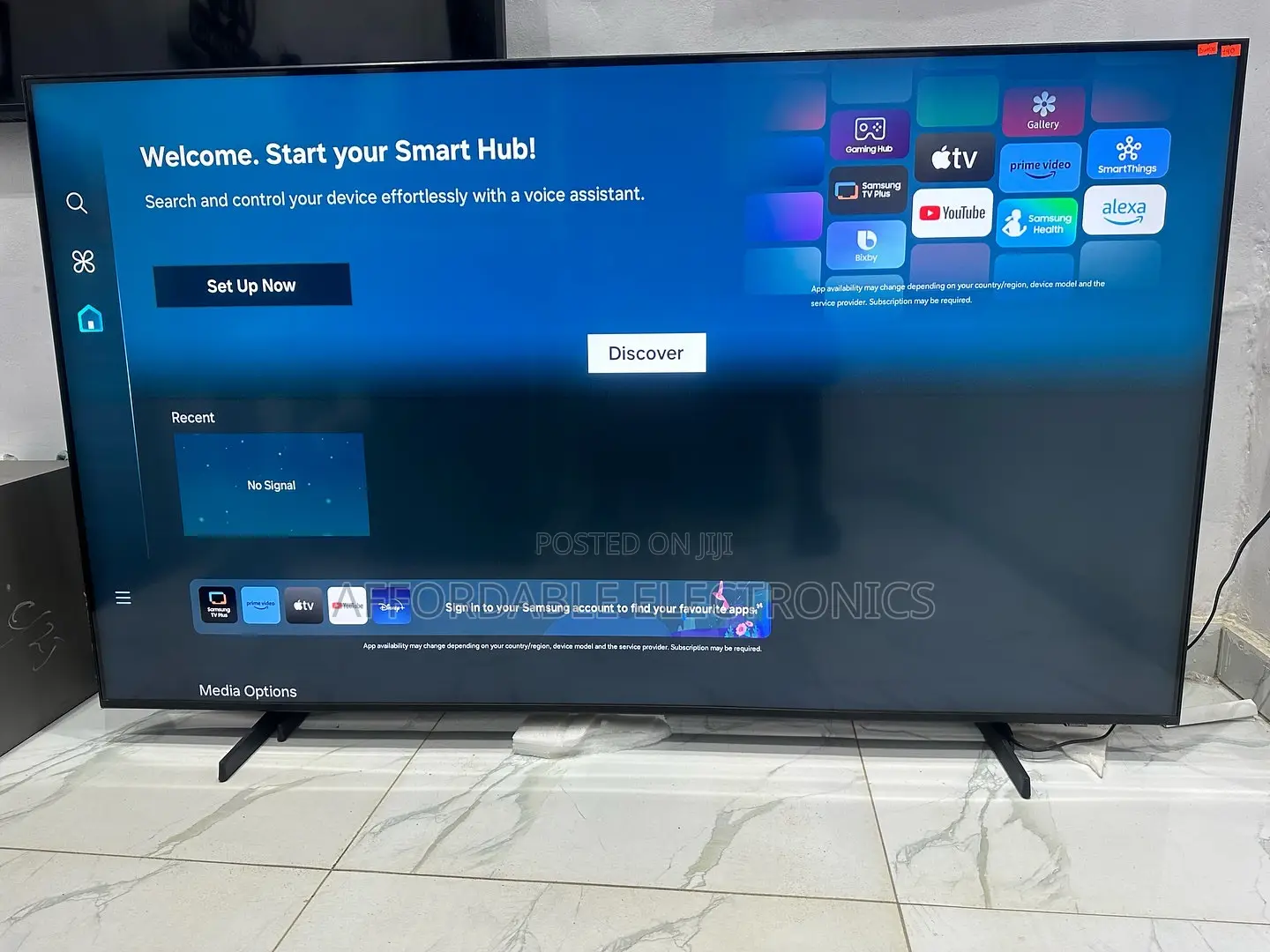 65”. Samsung Crystal Uhd Display Smart TV