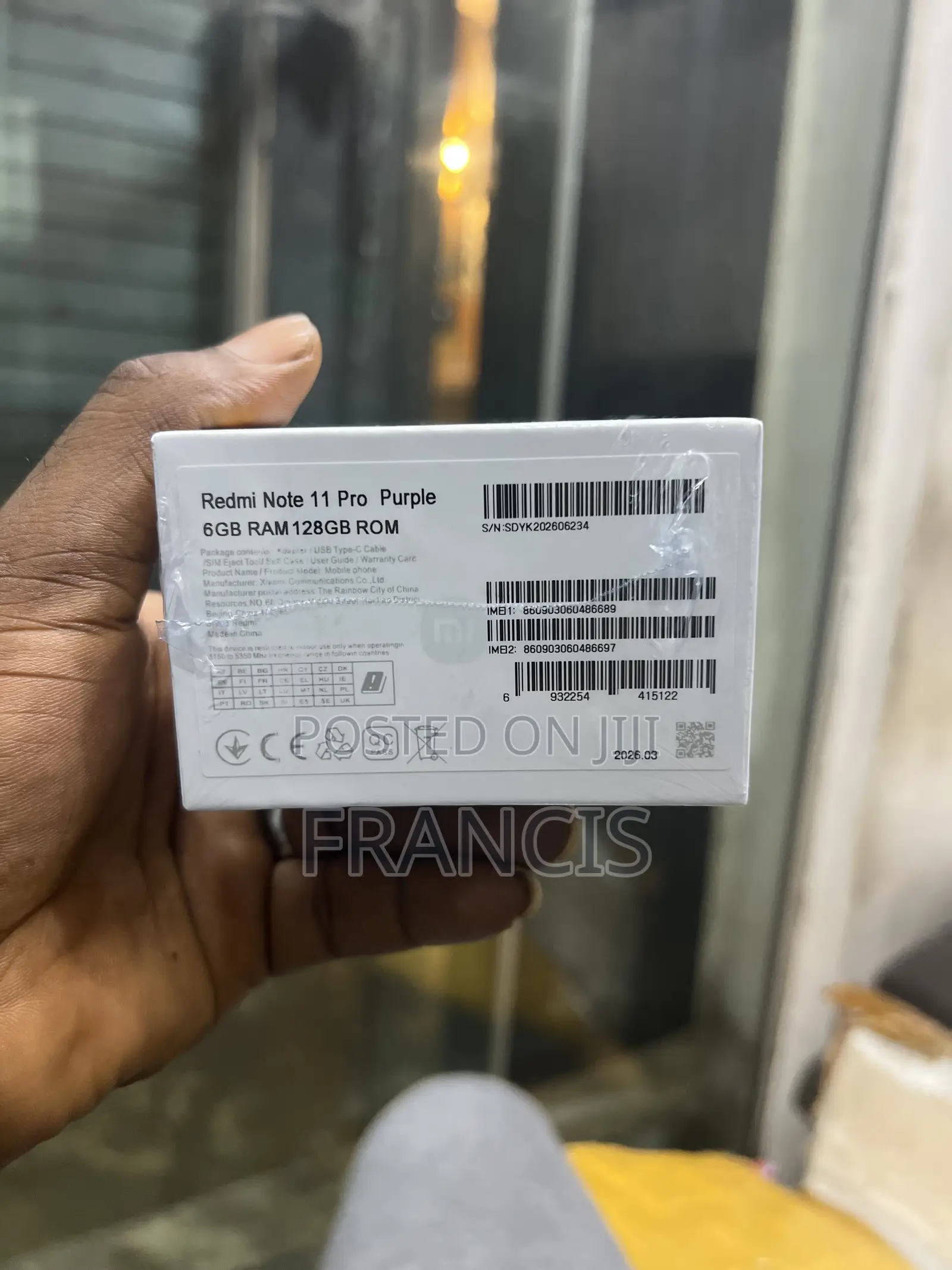 New Xiaomi Redmi Note 11 Pro 5G 128 GB Purple