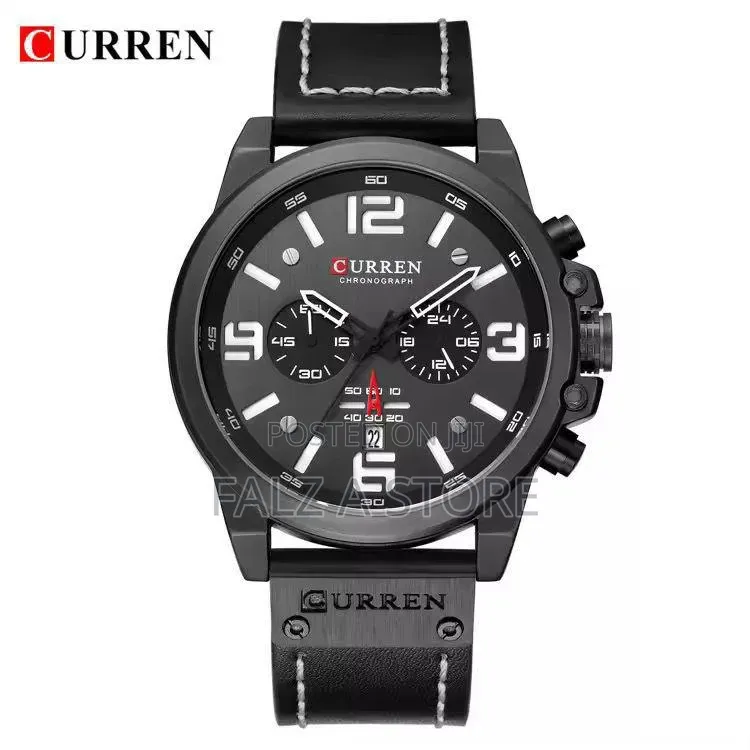 Curren Leather Wristwatch Battery Power (quartz Movement)