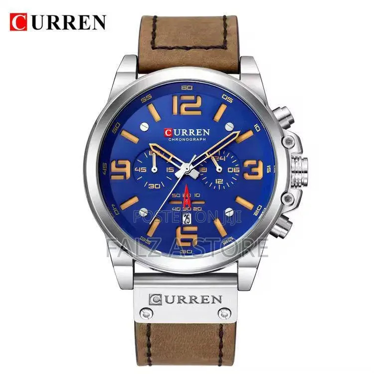 Curren Leather Wristwatch Battery Power (quartz Movement)