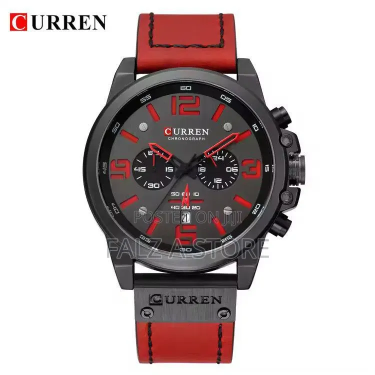 Curren Leather Wristwatch Battery Power (quartz Movement)