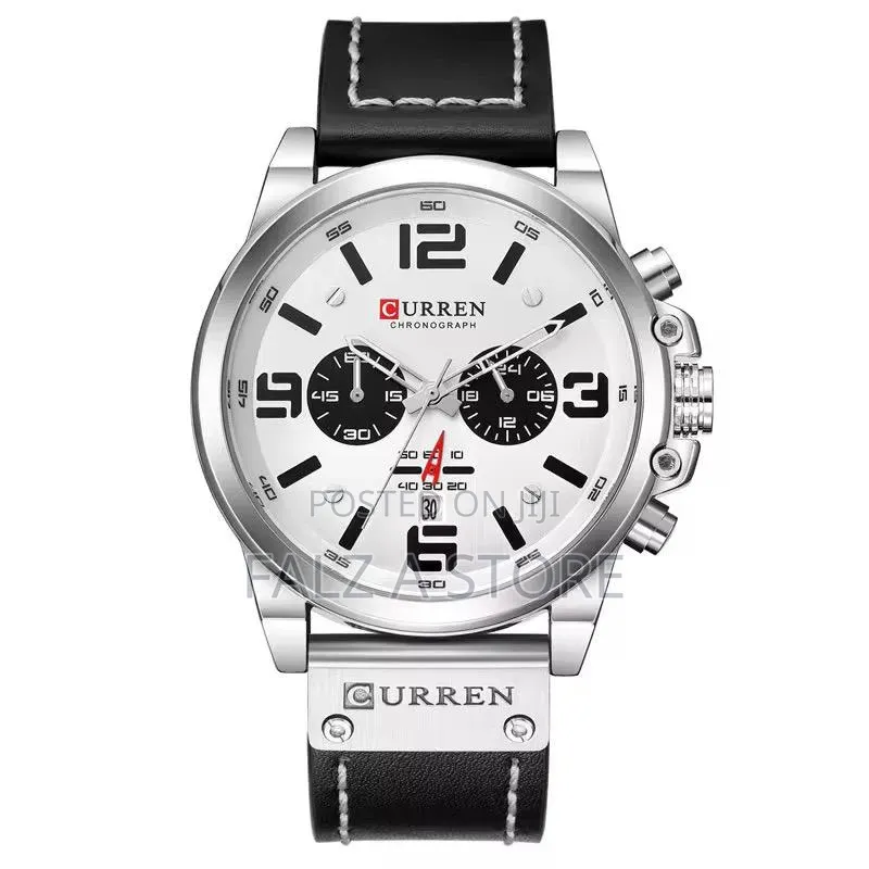 Curren Leather Wristwatch Battery Power (quartz Movement)