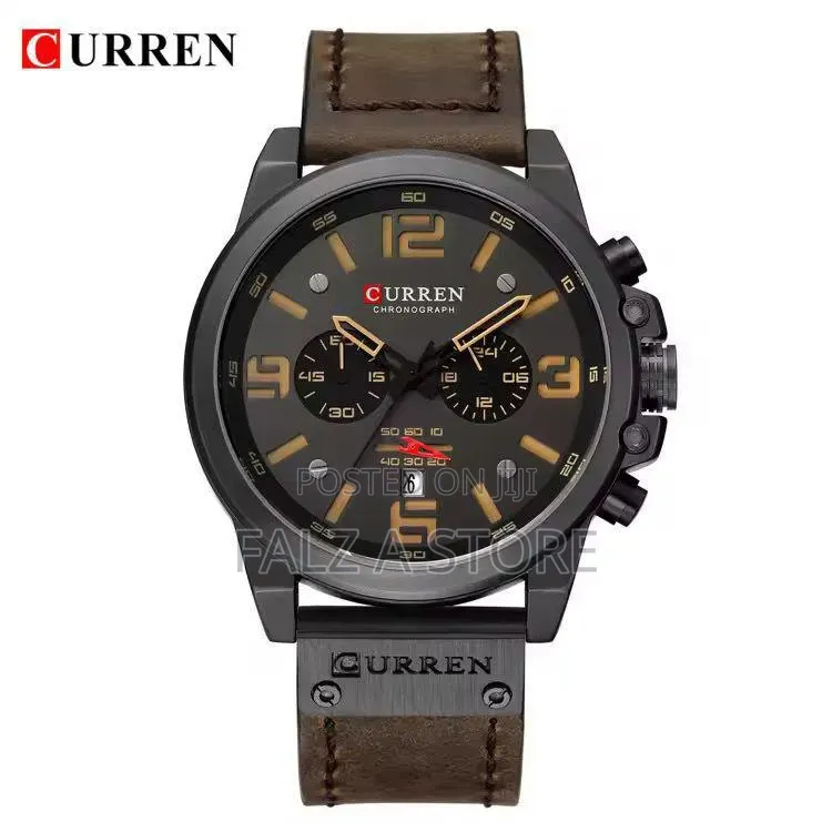 Curren Leather Wristwatch Battery Power (quartz Movement)