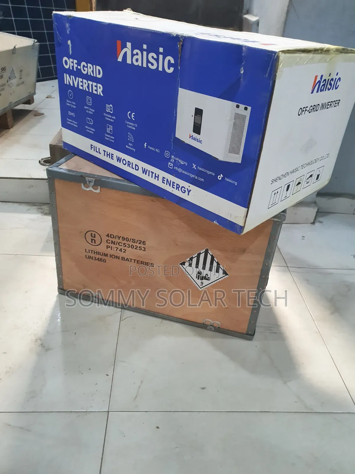 Haisic All in One 8kwh Lithium Battery and 4.2kva Hybrid Inverter