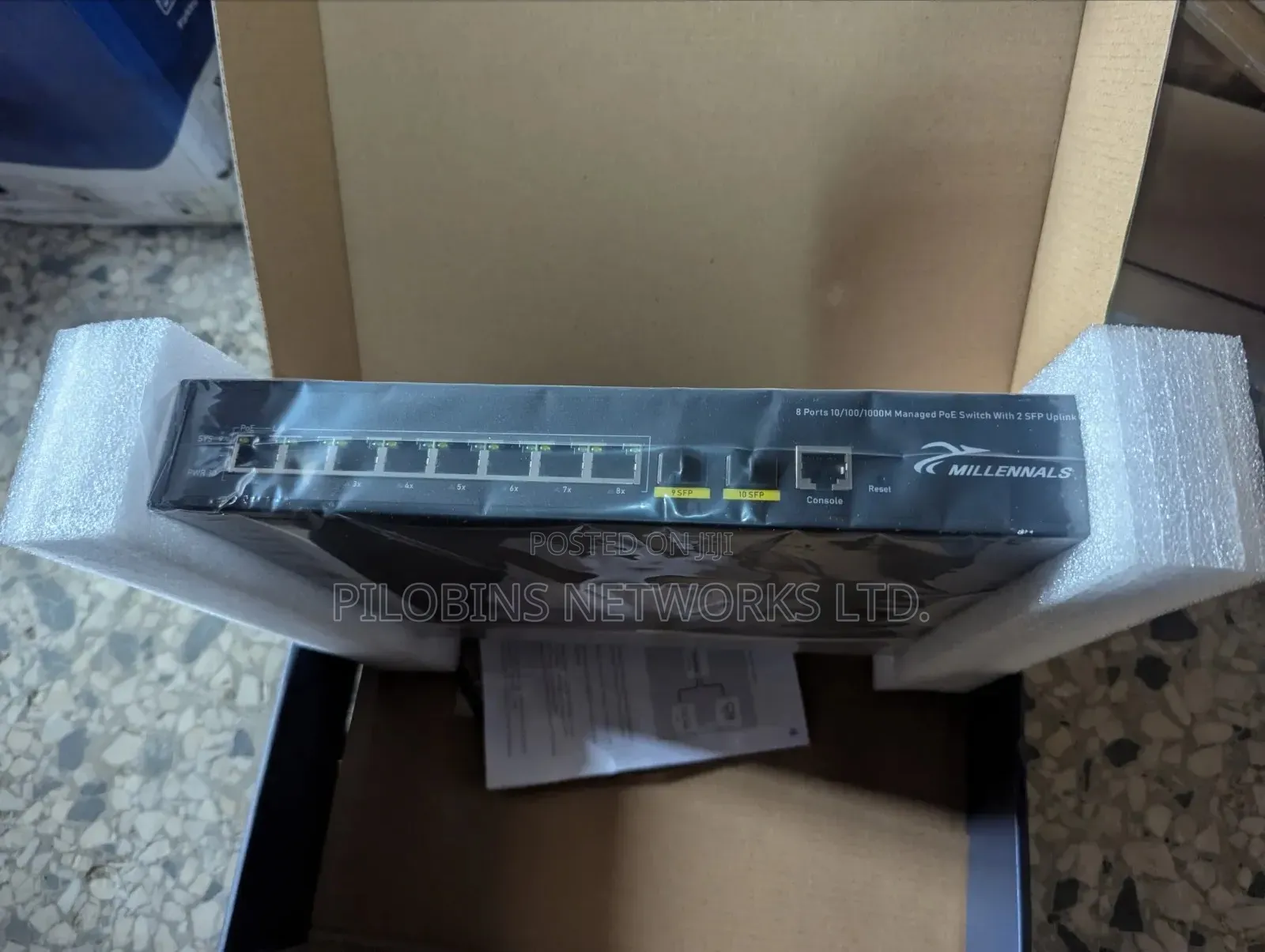 MILLENNALS 8 Ports Gigabits Managed PoE Switch