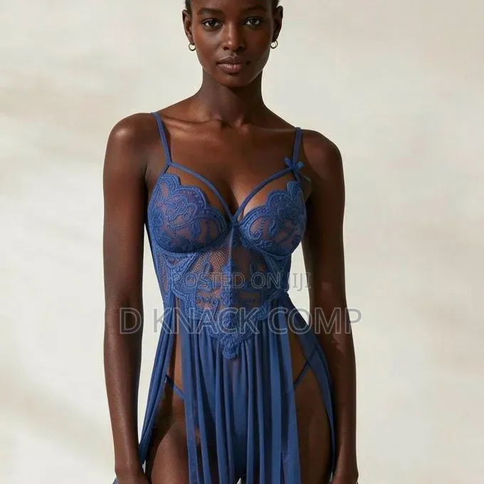 Blue-M-Xl Slim Fit Soft Breathable Intimate Lingerie Wear