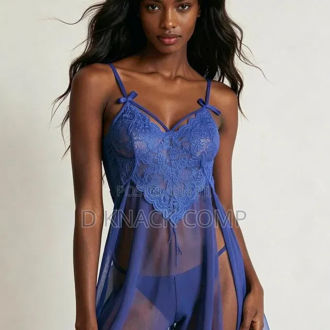 Blue-M-Xl Slim Fit Soft Breathable Intimate Lingerie Wear