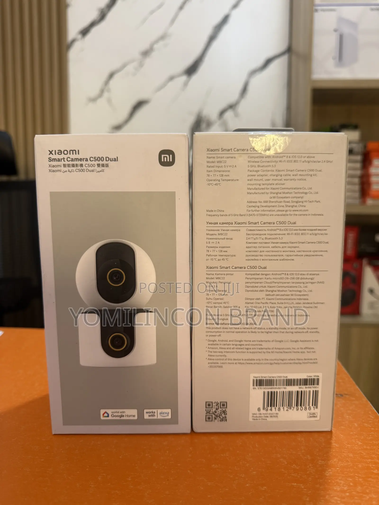 Xiaomi Smart Camera C500 Dual-Lens 8mp (4mp+4mp) Wifi Security Camera