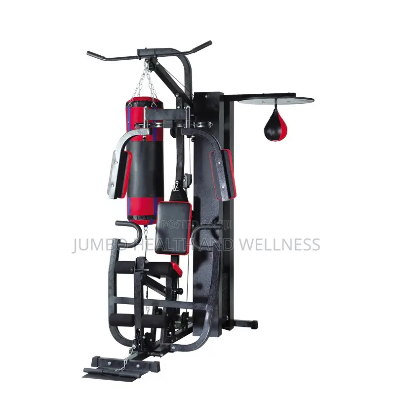 Multi Station Gym With Punching Bag