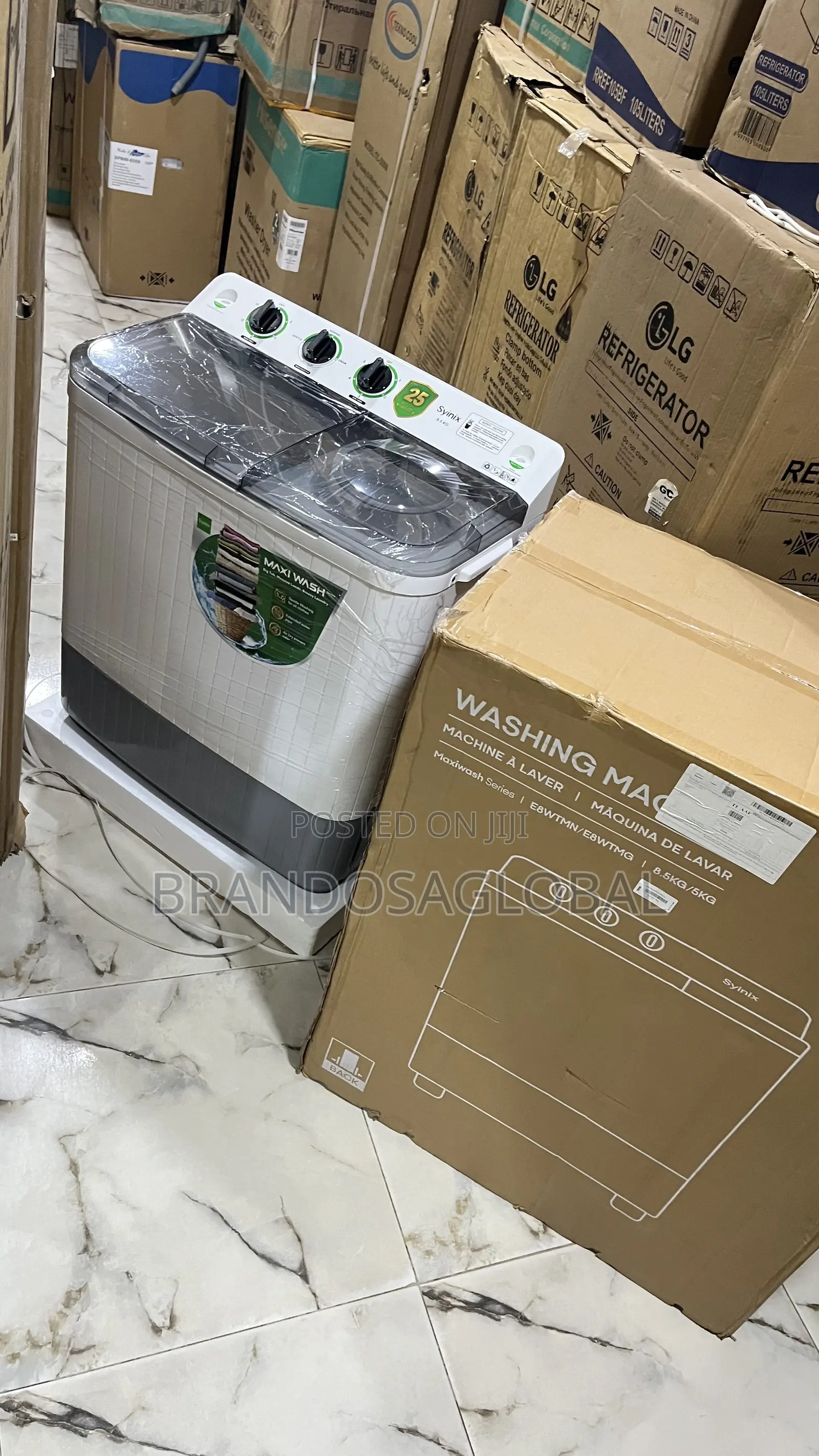 Synix 8.5KG Twin Tub Washing Machine Reliable Household Appliance