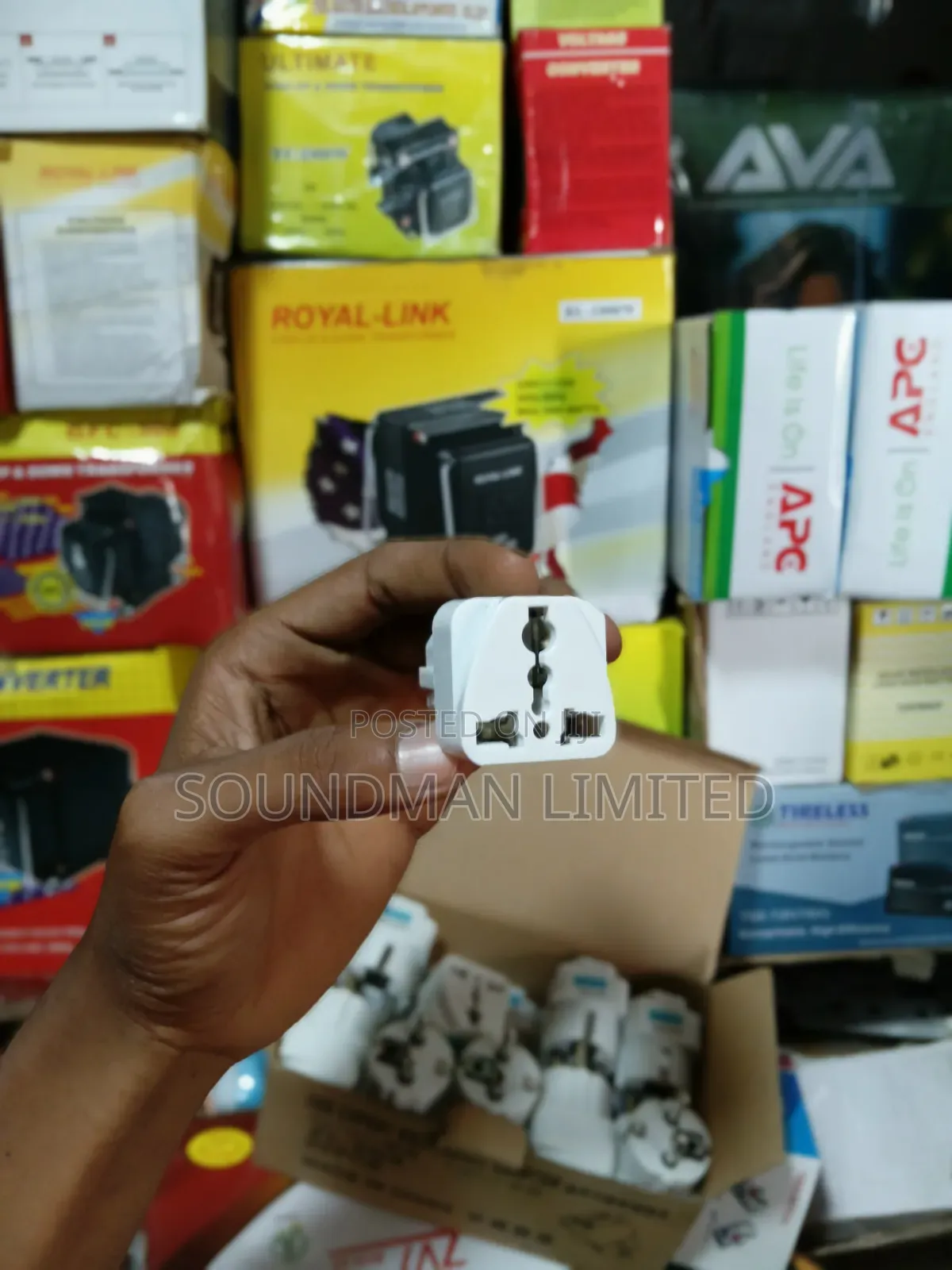 Portable 2 Pin Universal UK Plug Adapter Power Socket Travel Converter