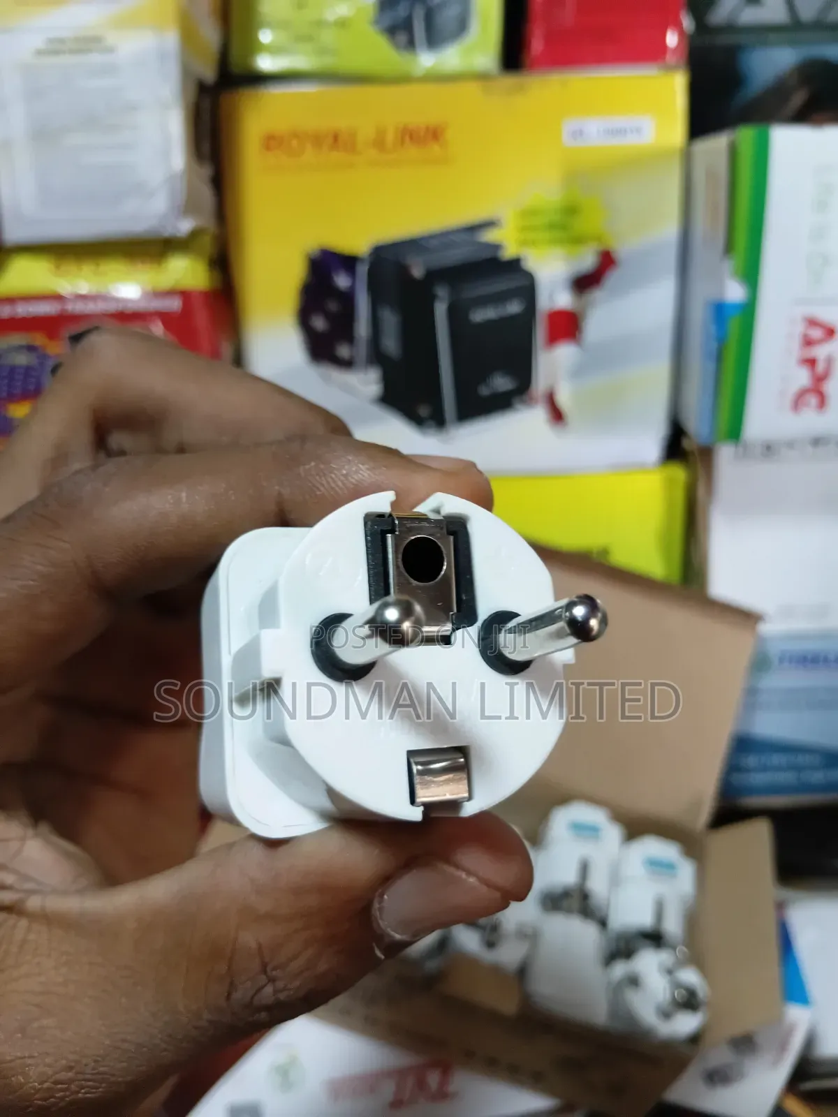 Portable 2 Pin Universal UK Plug Adapter Power Socket Travel Converter