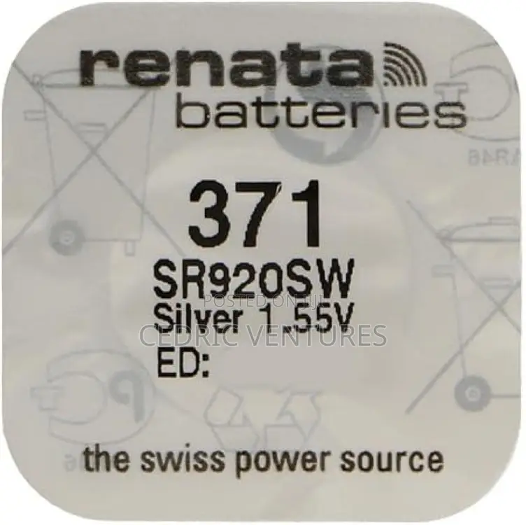 Renata SR920SW 1.55v 371 Watch Battery Button Coin Cell