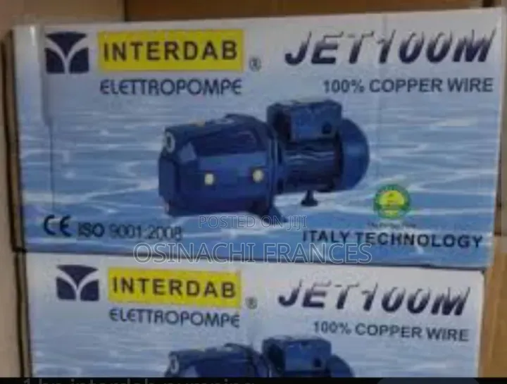 1Hp Interdab Jet Water Pump Machine 100% Copper