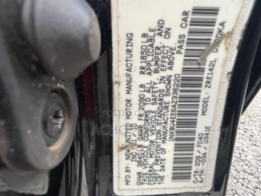 Toyota Corolla 2010 Black