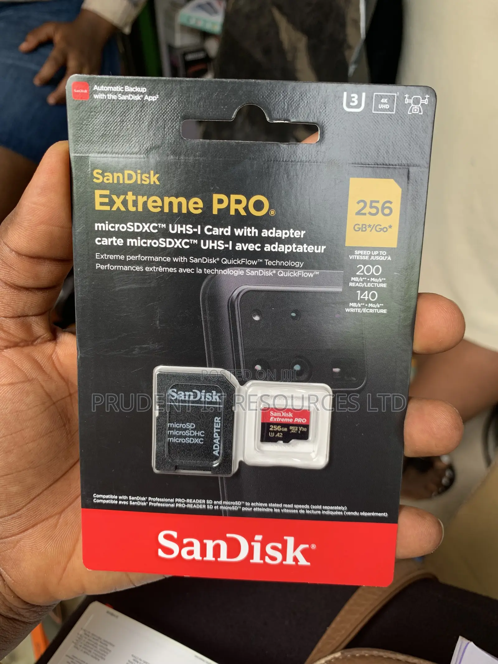 SanDisk Extreme PRO 256GB microSDXC UHS-I Memory Card + SD Adapter
