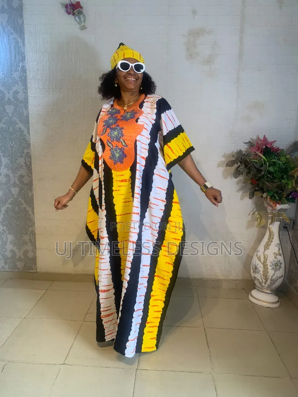 Beautiful Long Adire Gown