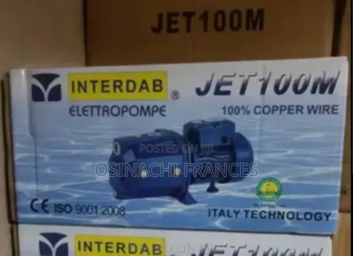 1 HP Interdab Pumping Machine Original 100% Copper,