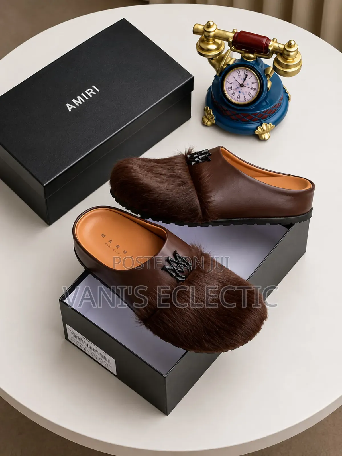 Amiri Luxury Fur Slip-on Mule