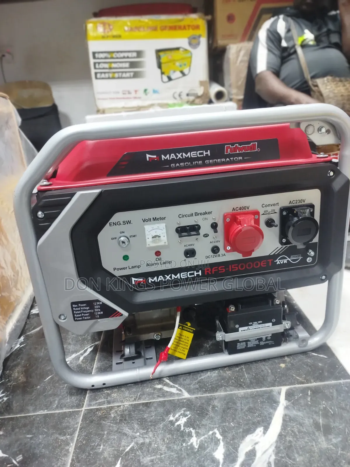 MAXMECH RFS 15000 ET 12.5KVA Double Face Generator
