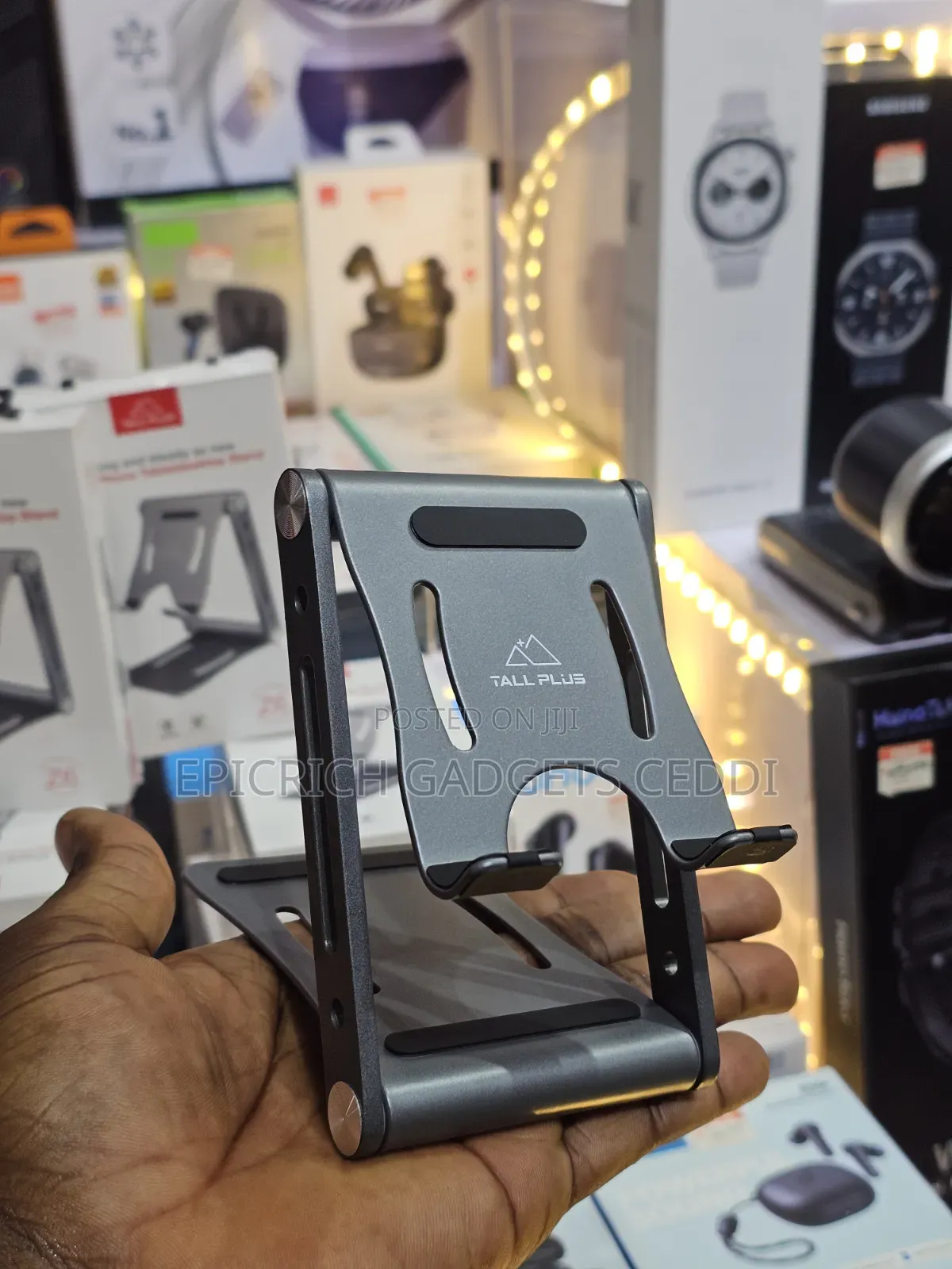 Folding Aluminum Phone and Tablet Stand/Holder