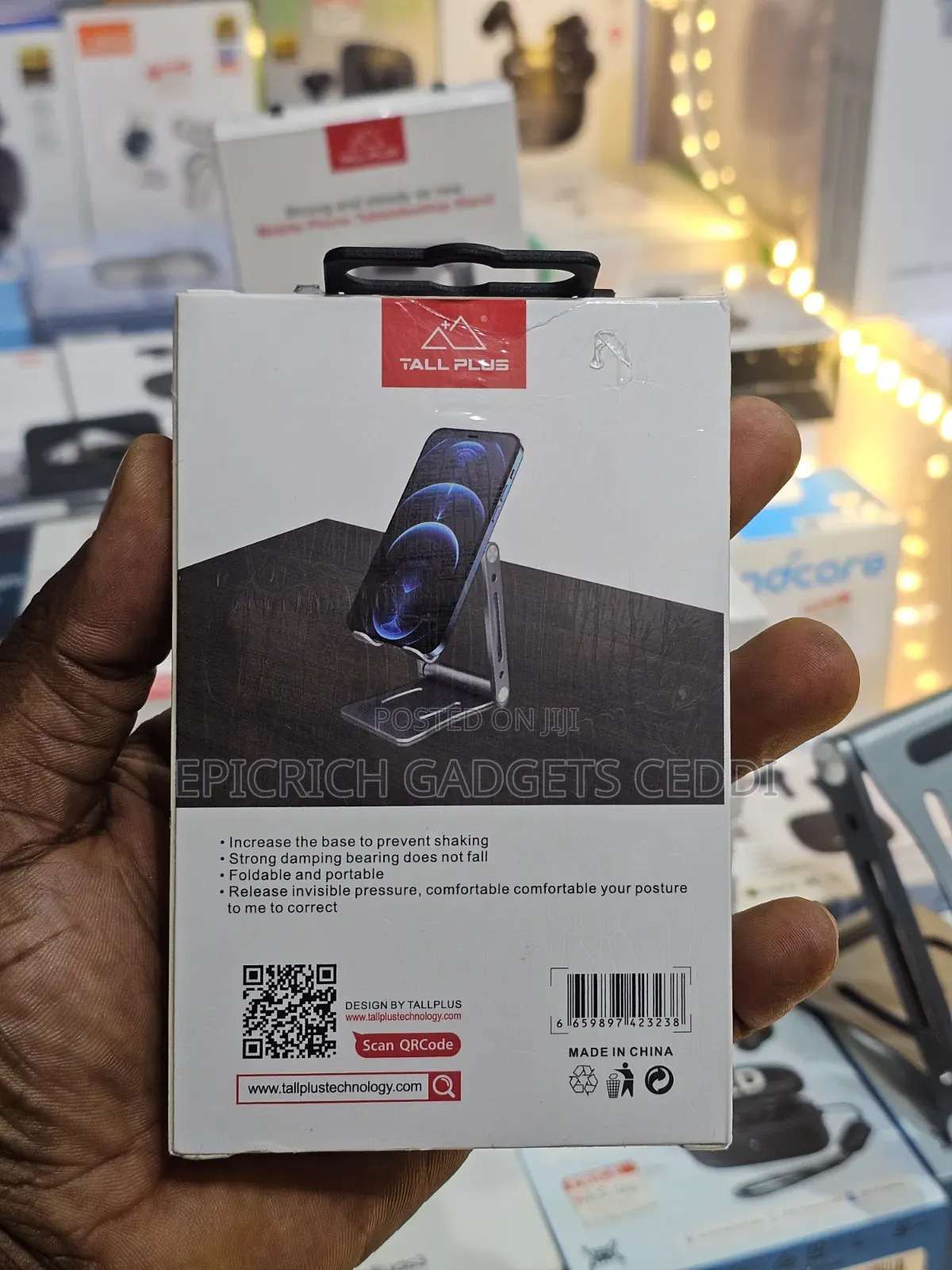 Folding Aluminum Phone and Tablet Stand/Holder