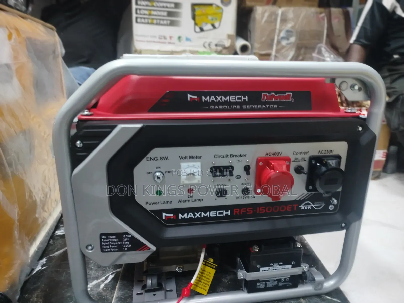 MAXMECH RFS 15000 ET 12.5KVA Reliable Three-Phase Backup Generator