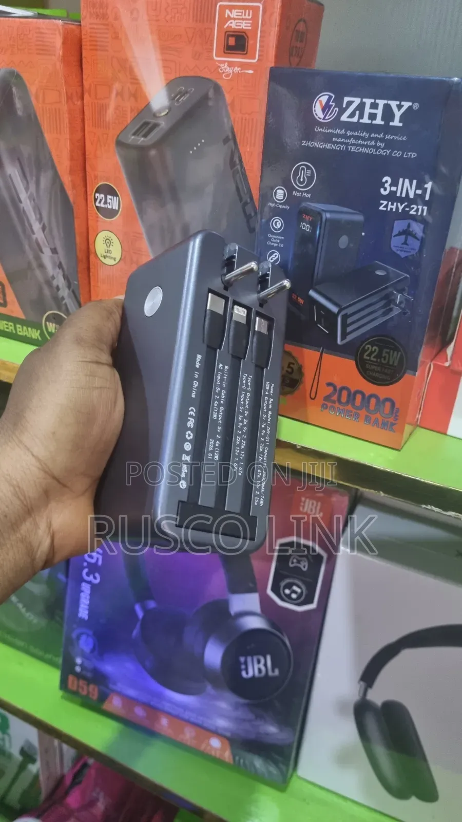 20,000mah Zhy Power Bank