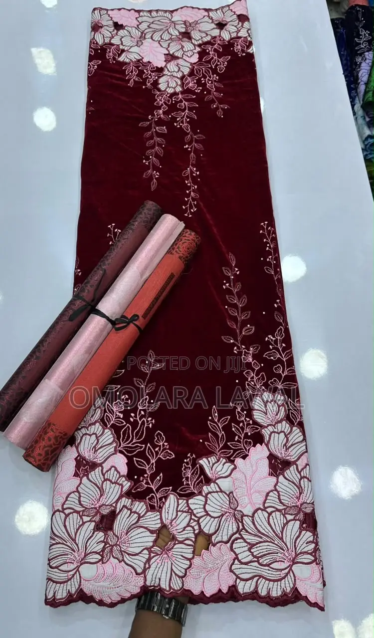 Luxury Embroidery Velvet Lace