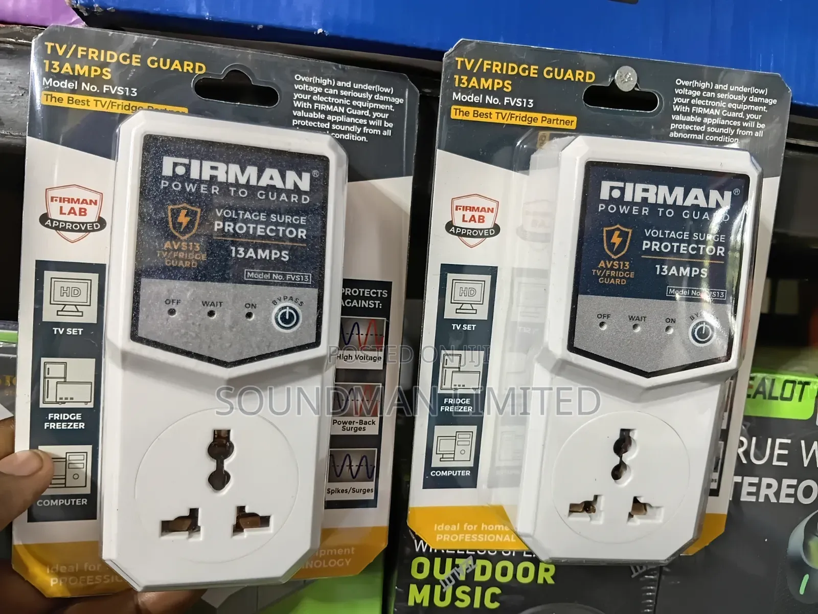 FIRMAN TV/FRIGDE Guard AVS 13 Voltage Surge Protector