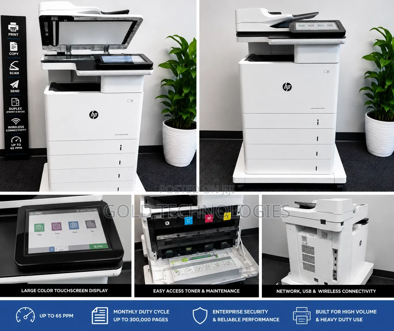 HP E62665mfp B/W Monochrome Copier for Enterprise Workgroup Heavy Duty